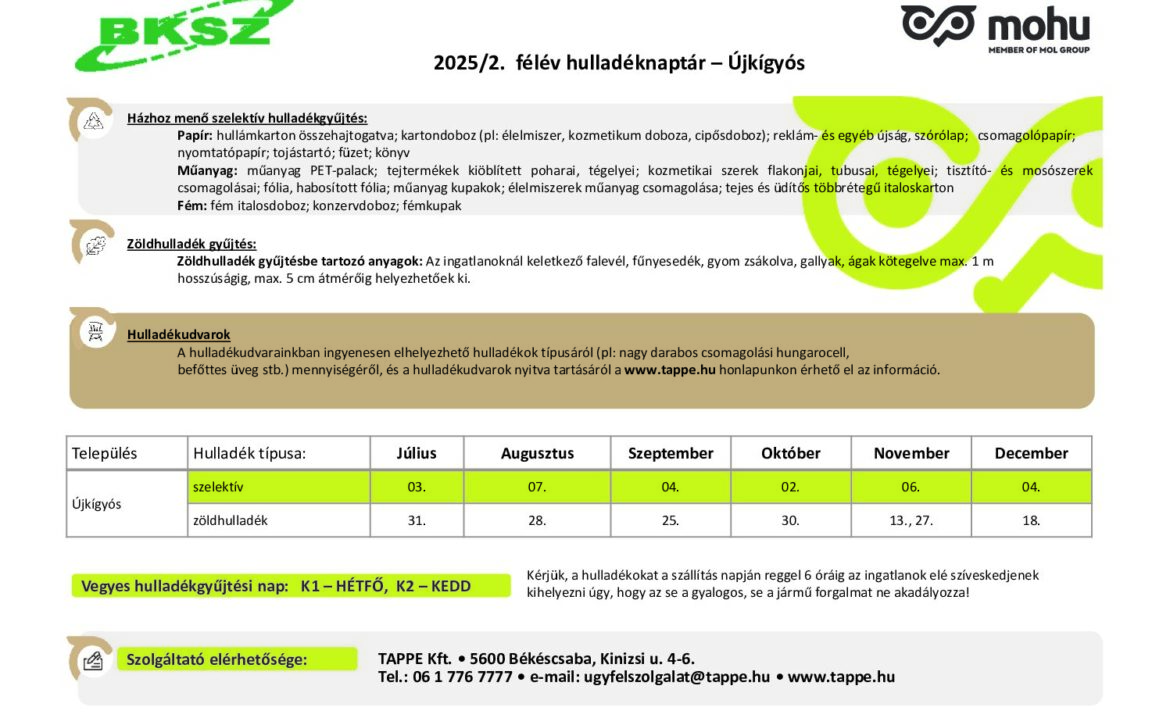 5661_Újkígyós_Hulladéknaptár2025_II _jav