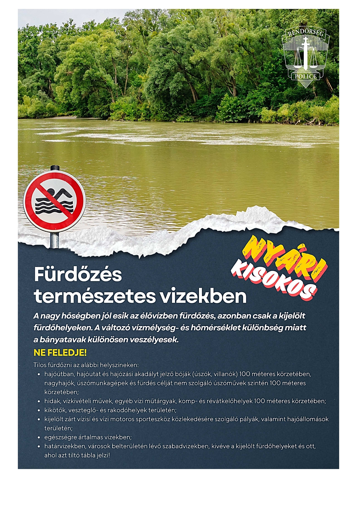 Fürdőzés természetes vizekben Fürdőzés természetes vizekben