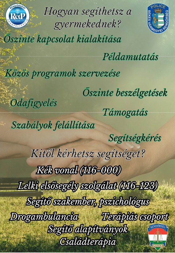 Rendőrségi tájékoztató szülőknek!