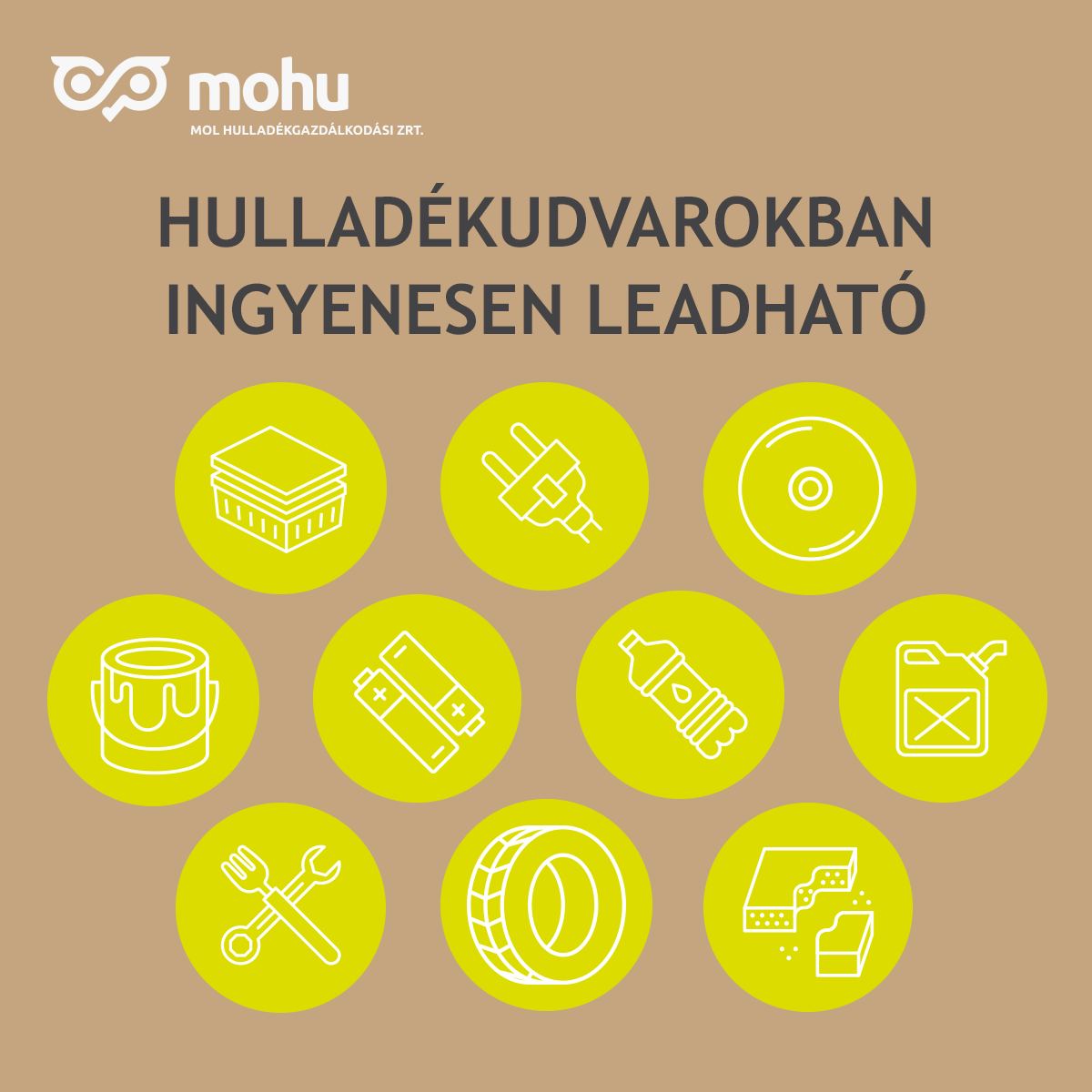 Lakossági tájékoztatás a gumiabroncs- és elektronikai hulladékgyűjtési akciók átmeneti felfüggesztéséről